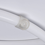 Люстра белого цвета с тремя изогнутыми светодиоидными плафонами Luke Lampco Tracer Lamp варинант исполнения - 6 | Loft Concept в Новосибирске