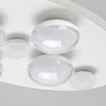 Потолочный светильник овальной формы белого цвета с 7-ю лампами Lunar Pebbles варинант исполнения - 5 | Loft Concept в Новосибирске