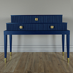 Премиальная Консоль с тремя ящиками Elsa Dreams Blue варинант исполнения - 3 | Loft Concept в Новосибирске