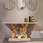 Консоль прямоугольная белая с основанием в виде кактуса Cactus варинант исполнения - 3 | Loft Concept в Новосибирске