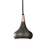  Подвесной светильник с каплевидным плафоном темного цвета Feiss варинант исполнения - 1 | Loft Concept в Новосибирске