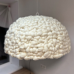Вязаный подвесной светильник из шерсти Dome Wool Lamp  варинант исполнения - 2 | Loft Concept в Новосибирске