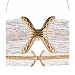 Люстра кольцевая с текстурным природным рисунком IceFlame варинант исполнения - 1 | Loft Concept в Новосибирске