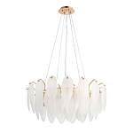 Люстра Mont Saint-Michel Золотая с Рельефным Стеклом варинант исполнения - 3 | Loft Concept в Новосибирске