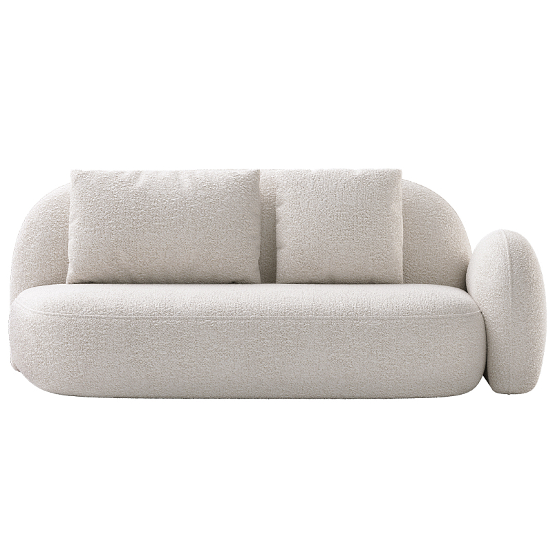 Двухместный модульный Диван Orus Белый в Новосибирске | Loft Concept 