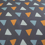 Постельное белье из сатина с принтом треугольники 150х200 см Triangular Dreams варинант исполнения - 3 | Loft Concept в Новосибирске