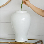 Ваза белая с крышкой однотонная Chinoiserie Ceramics варинант исполнения - 9 | Loft Concept в Новосибирске