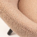 Кресло розовое с обивка из искусственного каракуля Iconic Creation варинант исполнения - 2 | Loft Concept в Новосибирске