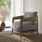 Кресло с каркасом из массива ясеня Deniaud Ash Grey Armchair варинант исполнения - 13 | Loft Concept в Новосибирске