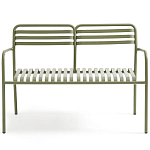 Скамья из алюминия Mack Metal Bench Green варинант исполнения - 2 | Loft Concept в Новосибирске