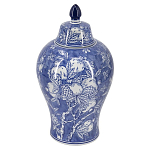 Ваза с крышкой в китайском стиле Гранатовое дерево Blooming Pomegranate варинант исполнения - 1 | Loft Concept в Новосибирске