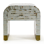 Тумбочка прикроватная Amo Bone Inlay Bedside Almond варинант исполнения - 1 | Loft Concept в Новосибирске