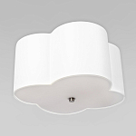 Потолочный светильник с белым волнистым плафоном из ткани Vitorino варинант исполнения - 3 | Loft Concept в Новосибирске
