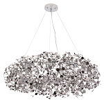 Люстра подвесная круглая с многочисленными металлическими круглыми элементами Terzani Argent варинант исполнения - 2 | Loft Concept в Новосибирске
