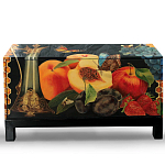 Комод чёрный с росписью Натюрморт Still life варинант исполнения - 1 | Loft Concept в Новосибирске