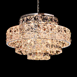 Люстра хрустальная в неоклассическом стиле на серебристом каркасе Majesty варинант исполнения - 2 | Loft Concept в Новосибирске