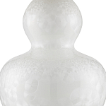 Настольная лампа фарфоровая с плиссированным конусовидным абажуром White Glaze варинант исполнения - 1 | Loft Concept в Новосибирске