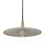 Подвесной светильник круглый в сочетании дерева и металла Space варинант исполнения - 3 | Loft Concept в Новосибирске