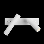 Бра с двумя цилиндрическими повортными спотами белого цвета Trumpet tube варинант исполнения - 7 | Loft Concept в Новосибирске