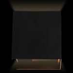 Уличный настенный светильник светодиодный формы куб черного цвета из металла Urban Minimalist варинант исполнения - 2 | Loft Concept в Новосибирске