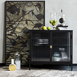 Сервант двухдверный с рифленым стеклом The Keeper варинант исполнения - 6 | Loft Concept в Новосибирске