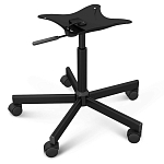 Стул с мягкой обивкой из велюра и подъемно-поворотным механизмом на колесиках Mason Green and Yellow варинант исполнения - 5 | Loft Concept в Новосибирске