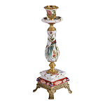 Подсвечник с цветочной росписью из фарфора с бронзовыми элементами Eden Garden варинант исполнения - 3 | Loft Concept в Новосибирске