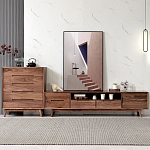 Тумба под телевизориз массива дерева TV Stand made of Walnut Wood варинант исполнения - 2 | Loft Concept в Новосибирске