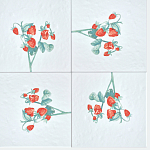 Плитка с узором Земляника варинант исполнения - 1 | Loft Concept в Новосибирске