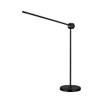 Настольная лампа черного цвета с круглым основанием и длинным прямым плафоном Trumpet tube варинант исполнения - 1 | Loft Concept в Новосибирске