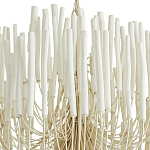 Люстра белая с несколькими ярусами деревянных палочек Bright Wooden Chandelier варинант исполнения - 9 | Loft Concept в Новосибирске