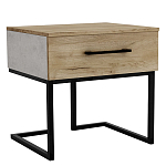 Тумба прикроватная с ящиком в стиле лофт Urban Style Space 2 варинант исполнения - 1 | Loft Concept в Новосибирске