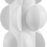 Настольная лампа белая с тканевым абажуром в форме цилиндра Morphing варинант исполнения - 1 | Loft Concept в Новосибирске