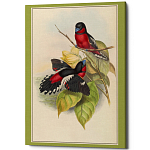 Постер на холсте с изображением птиц Blooming Birds Poster варинант исполнения - 4 | Loft Concept в Новосибирске