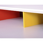 Письменный стол с 2-мя чёрными выдвижными ящиками и нишей с цветными разделителями Ballan варинант исполнения - 4 | Loft Concept в Новосибирске