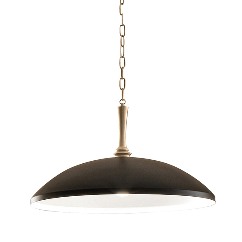 Подвесной светильник с широким куполообразным плафоном Kichler Бронза Белый Черный в Новосибирске | Loft Concept 