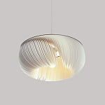 Подвесной светильник с белыми изящными декоративными лепестками Volumetric Petal Lamp варинант исполнения - 2 | Loft Concept в Новосибирске