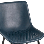 Стул с обивкой из экокожи темно-синего цвета RHOMBUSES UPHOLSTERY варинант исполнения - 6 | Loft Concept в Новосибирске