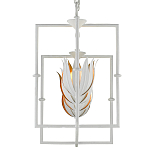 Люстра белая прямоугольная с абажурами в виде цветков тюльпана White Tulips варинант исполнения - 4 | Loft Concept в Новосибирске