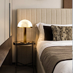 Настольная лампа c абажуром в форме купола из натурального камня  Heavenly Harmony варинант исполнения - 5 | Loft Concept в Новосибирске