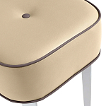 Квадратный мягкий пуф на белых ножках Winton Pouf Square варинант исполнения - 20 | Loft Concept в Новосибирске