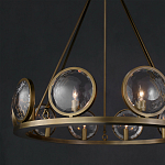 Люстра круглая с прозрачными рельефными плафонами Crystal Prism варинант исполнения - 4 | Loft Concept в Новосибирске