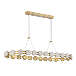 Люстра овальная с круглыми светодиодными источниками света Maxine Light варинант исполнения - 3 | Loft Concept в Новосибирске