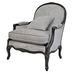 Кресло Ava Classical Armchair black and grey velour варинант исполнения - 3 | Loft Concept в Новосибирске