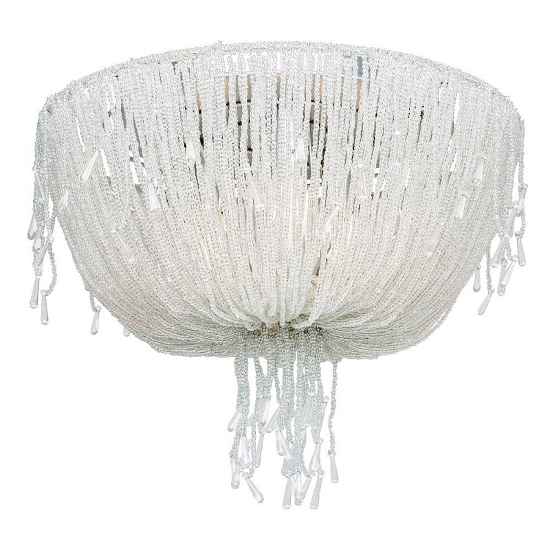 Люстра RH 1930S FRENCH CRYSTAL BEADED Seling Light Белый Прозрачное Стекло Люстра RH 1930S FRENCH CRYSTAL BEADED Seling Light Белый Прозрачное Стекло в Новосибирске | Loft Concept