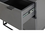 Тумба прикроватная цвета графит с ящиками Strict Lines варинант исполнения - 5 | Loft Concept в Новосибирске