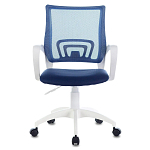 Офисное кресло с основанием из белого пластика Desk chairs Blue варинант исполнения - 4 | Loft Concept в Новосибирске