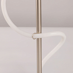 Настольная лампа белым изогнутым плафоном на круглой подставке Luke Lampco Tracer Lamp варинант исполнения - 10 | Loft Concept в Новосибирске