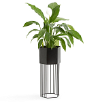 Кашпо Elevated Planters Сlive 59 черное  варинант исполнения - 3 | Loft Concept в Новосибирске