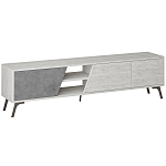 ТВ-тумба с 3-мя дверцами и полками Grey Albe TV Stand варинант исполнения - 1 | Loft Concept в Новосибирске